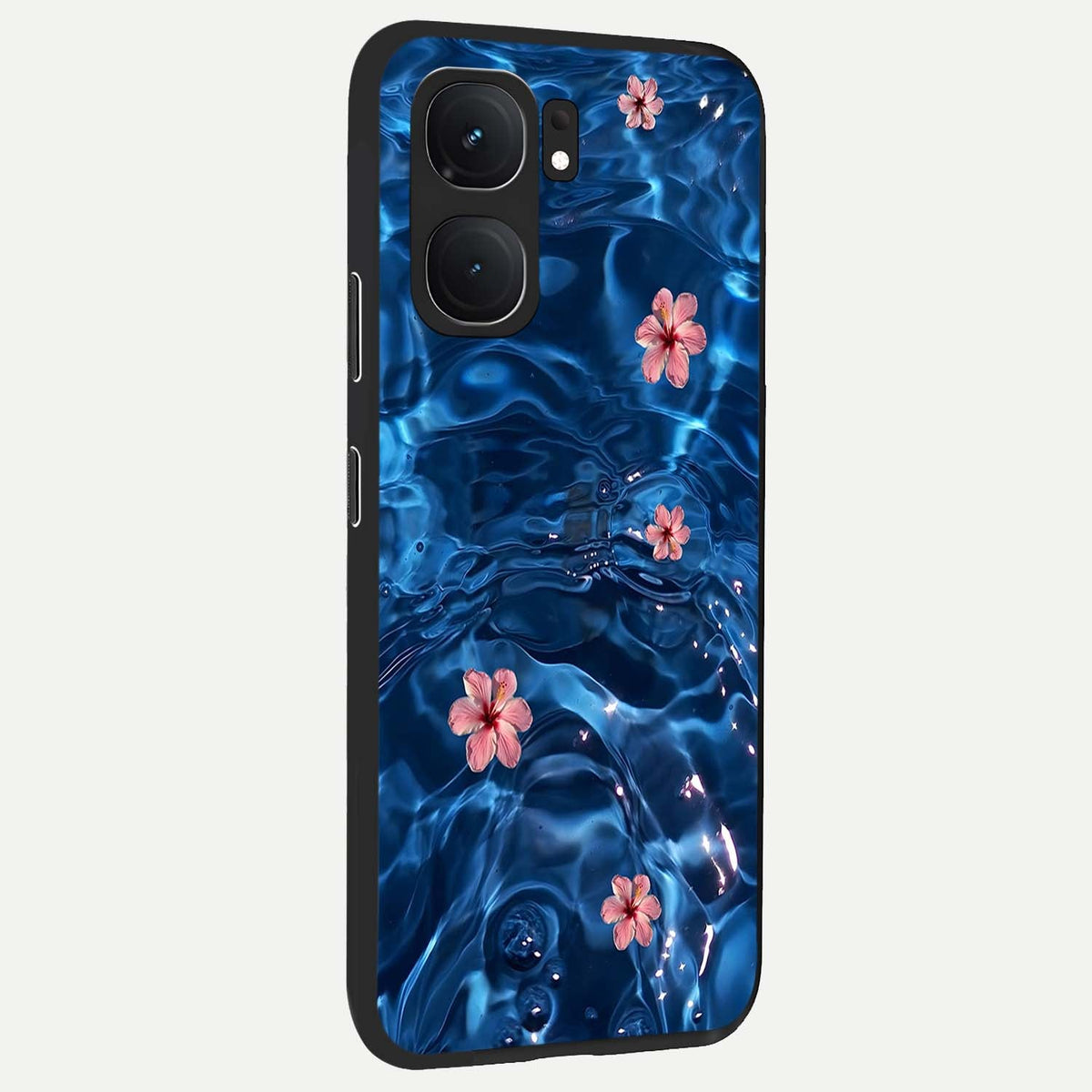 Bloom Thread Art back cover For iQOO Neo 9 Pro slim fit glass case with vibrant aesthetic design