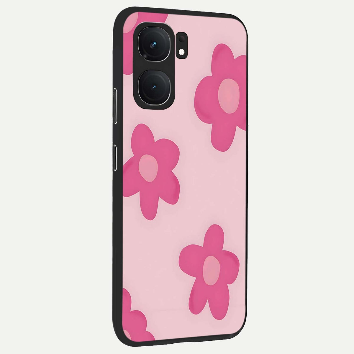 Candy Bloom Dreams back cover For iQOO Neo 9 Pro slim fit glass case with vibrant aesthetic design