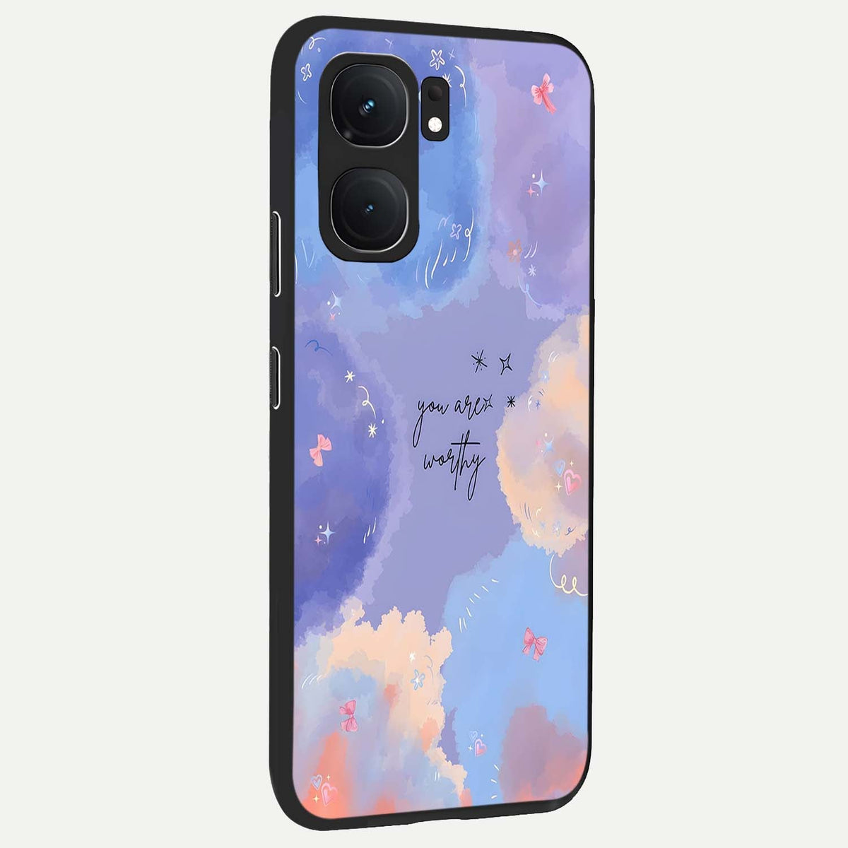 Celestial Cloud Magic back cover For iQOO Neo 9 Pro slim fit glass case with vibrant aesthetic design