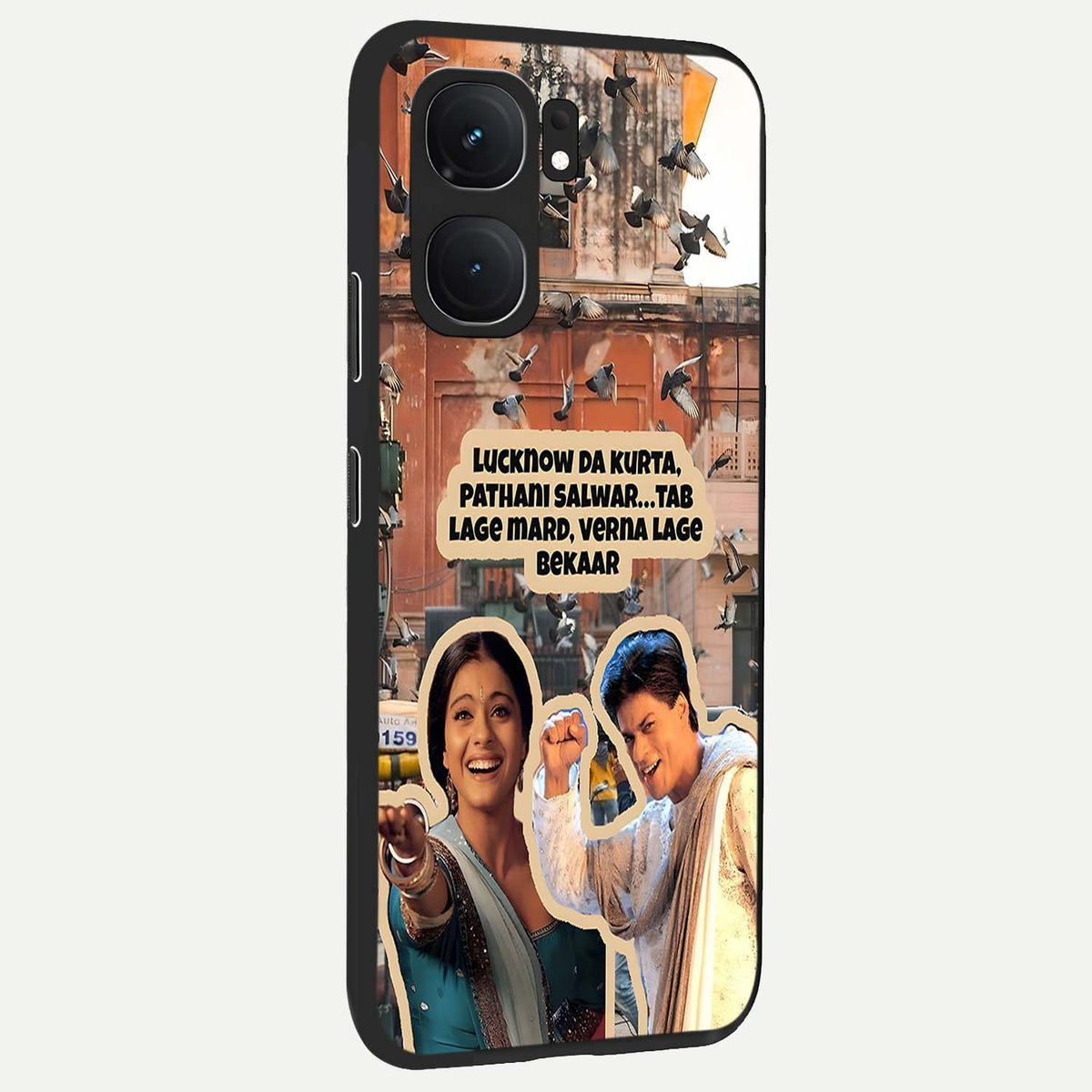 Desi Retro Vibes back cover For iQOO Neo 9 Pro slim fit glass case with vibrant aesthetic design