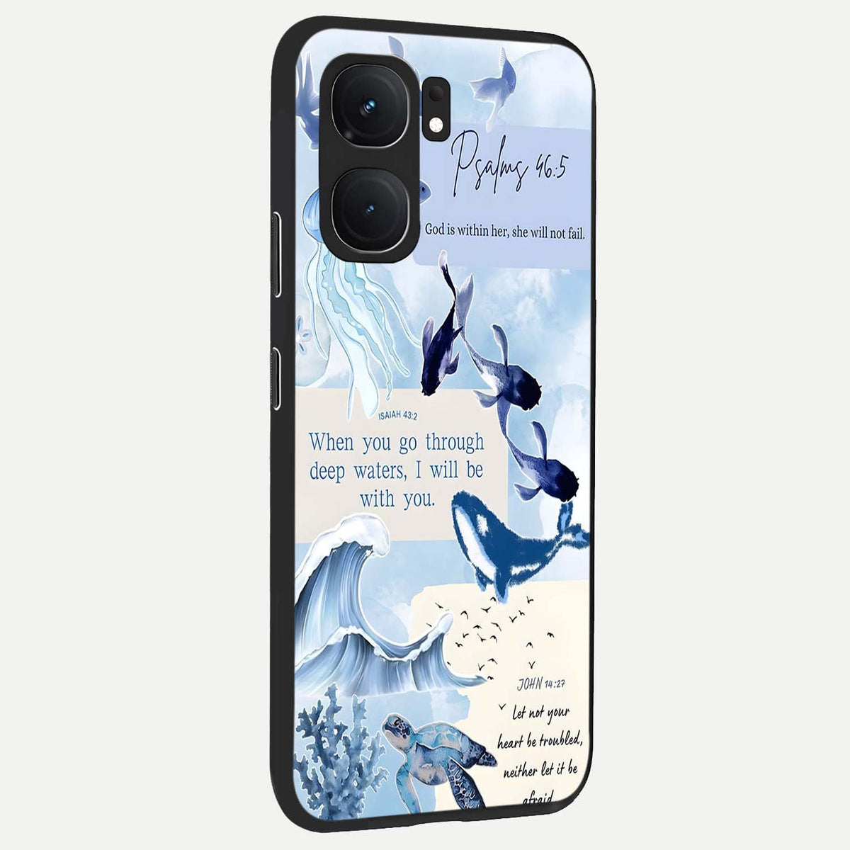 Faithful Ocean Promise back cover For iQOO Neo 9 Pro slim fit glass case with vibrant aesthetic design