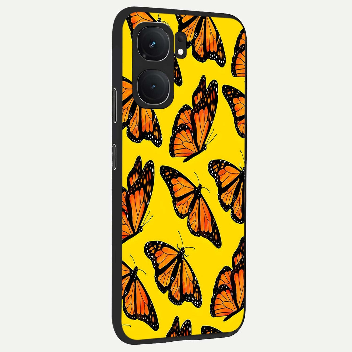 Golden Wing Flight back cover For iQOO Neo 9 Pro slim fit glass case with vibrant aesthetic design