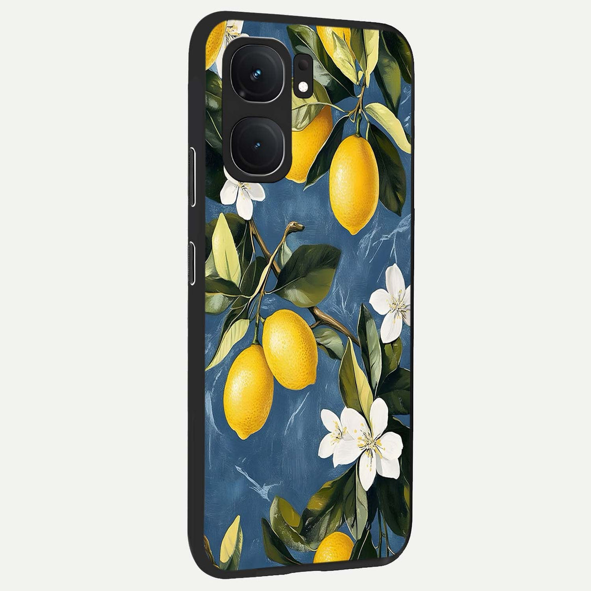 Lemon Dream Garden back cover For iQOO Neo 9 Pro slim fit glass case with vibrant aesthetic design