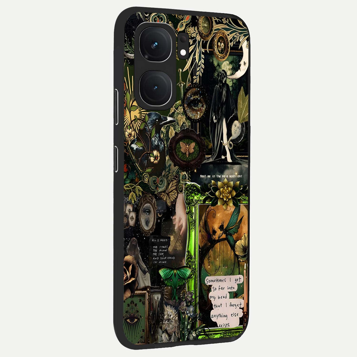 Mystic Woods Secret back cover For iQOO Neo 9 Pro slim fit glass case with vibrant aesthetic design