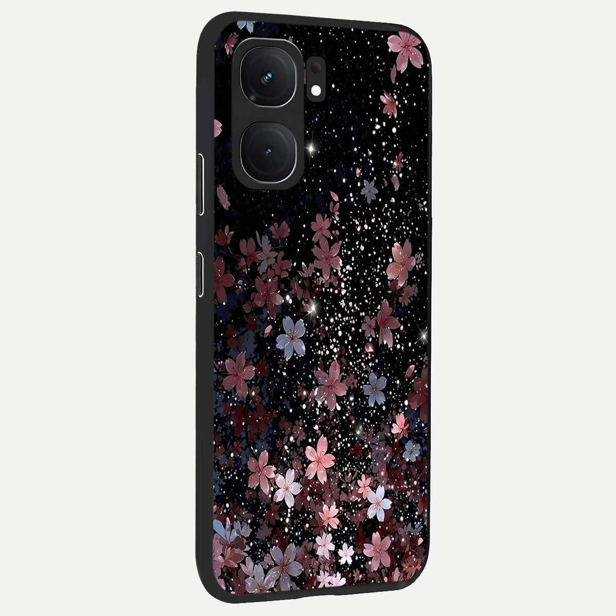 Starlit Flower Dreams back cover For iQOO Neo 9 Pro slim fit glass case with vibrant aesthetic design