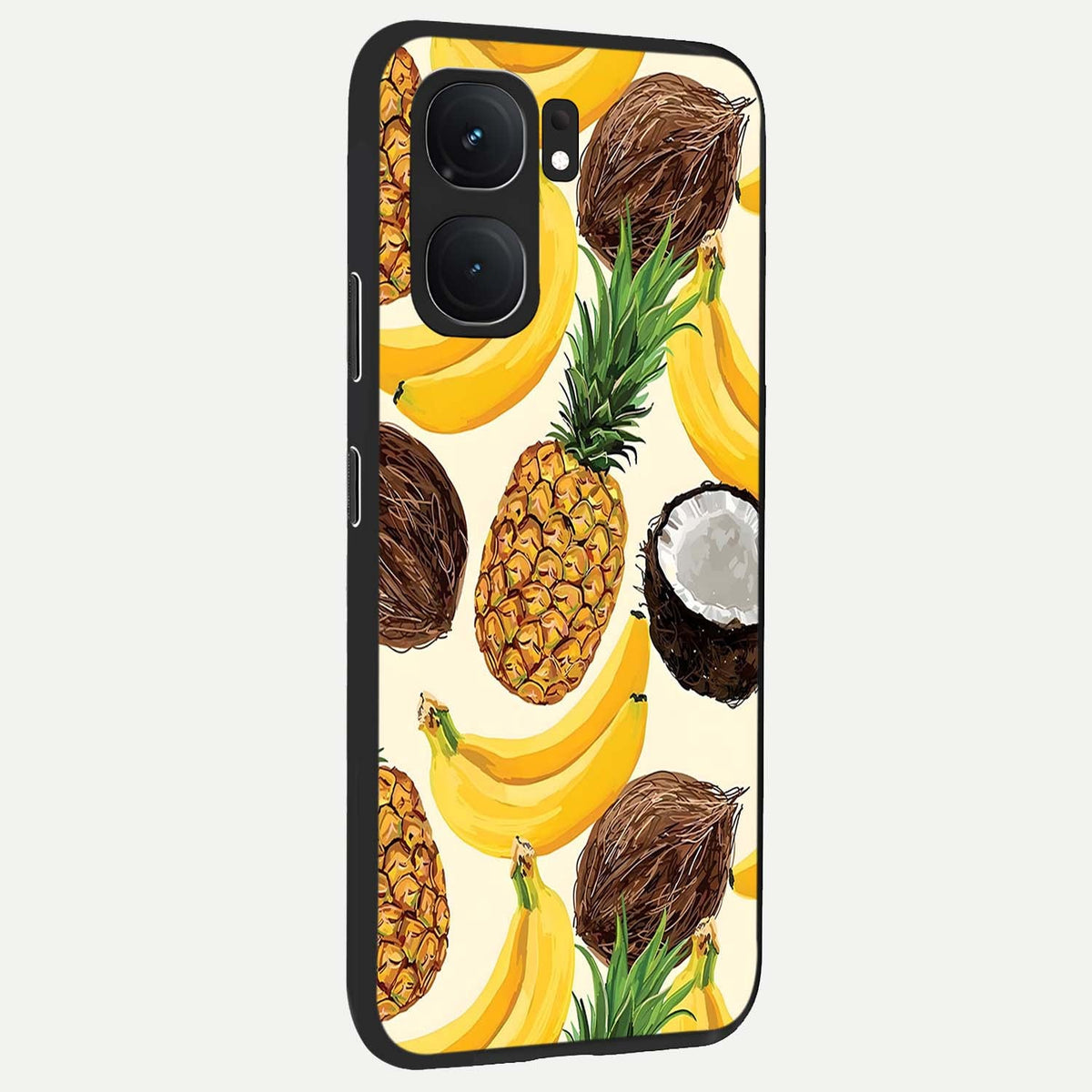 Tropical Fruit Mood back cover For iQOO Neo 9 Pro slim fit glass case with vibrant aesthetic design