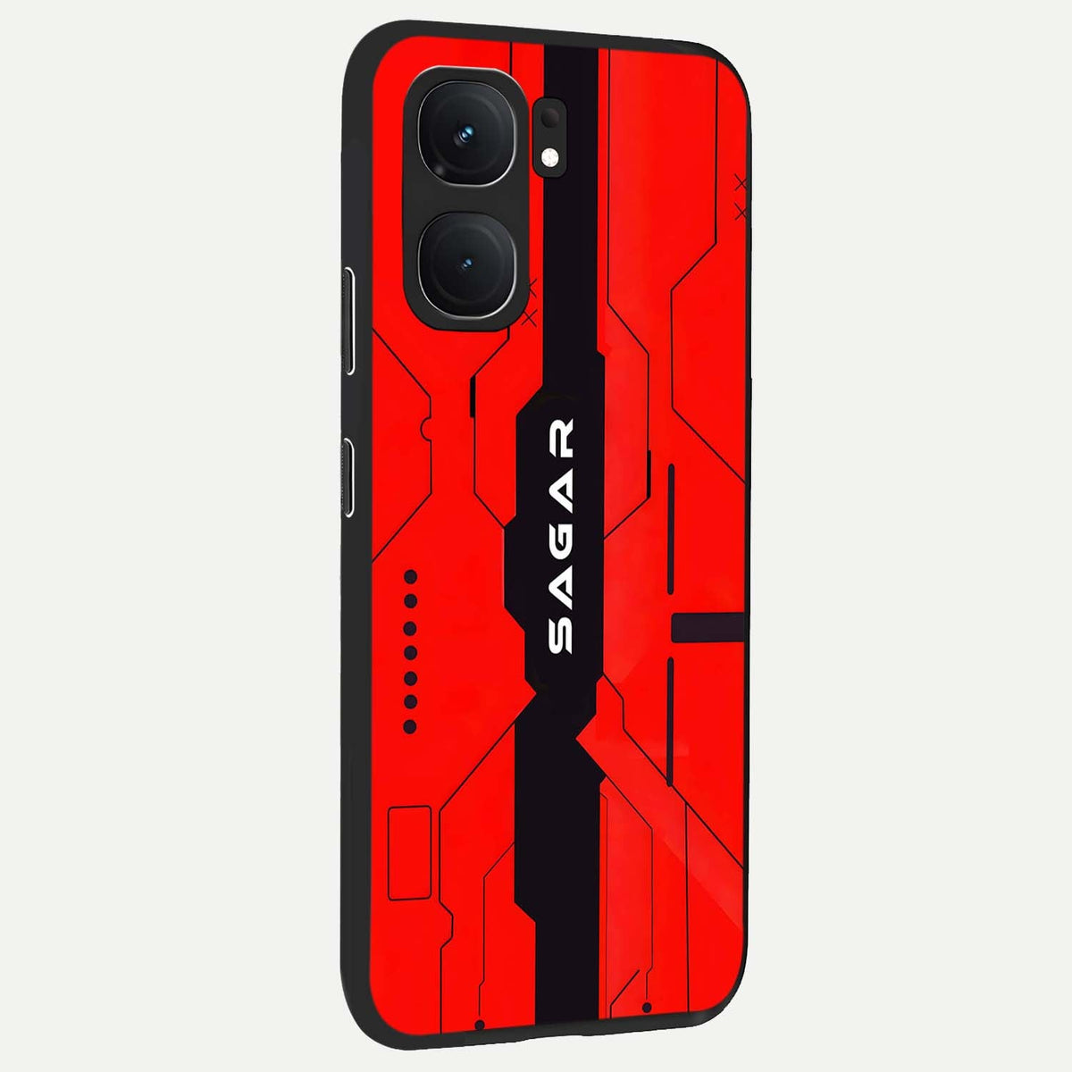 Voltage Rise CYBERPUNK Custom Name back cover For iQOO Neo 9 Pro slim fit personalized glass case with bold cyberpunk design