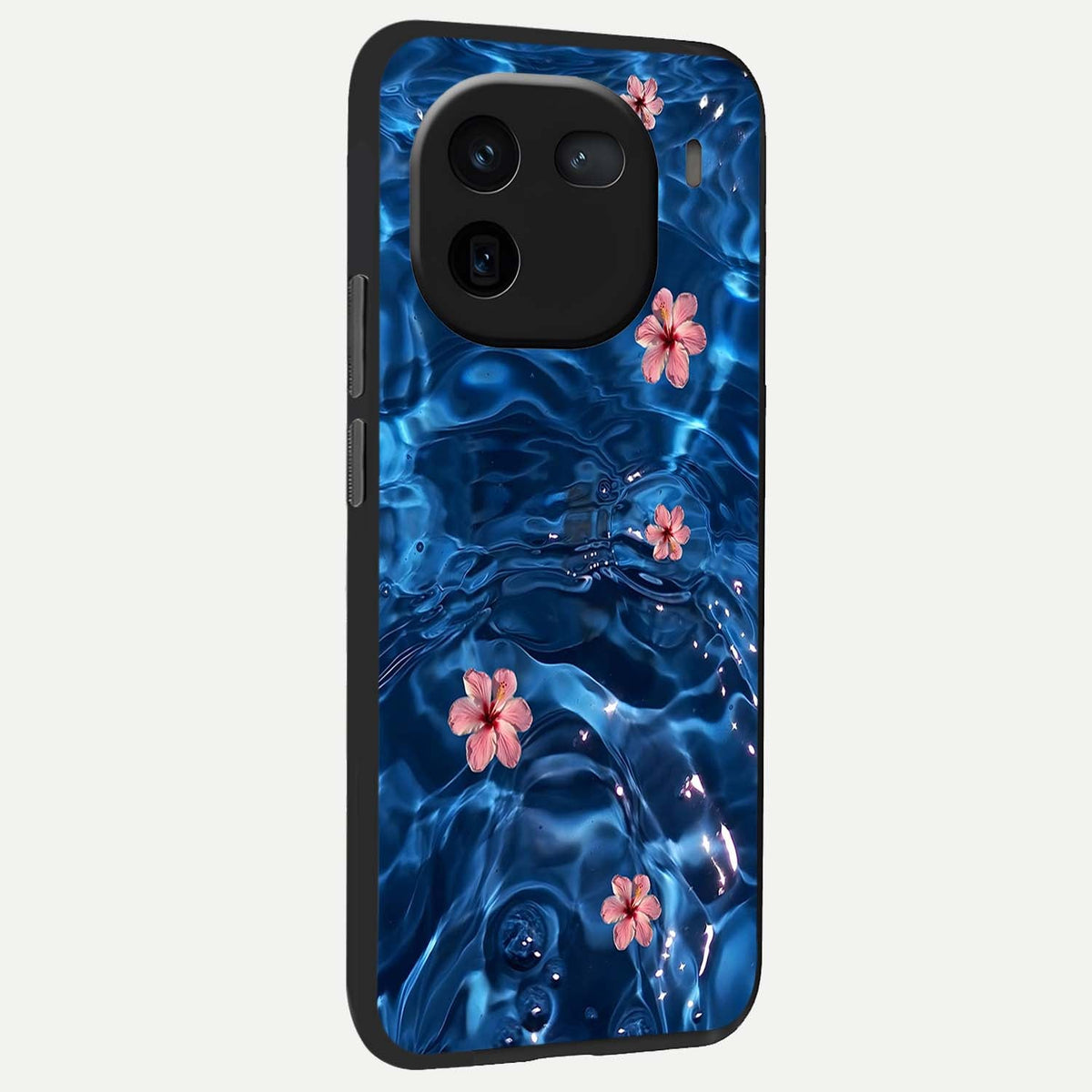 Bloom Thread Art back cover For iQOO 12 5G slim fit glass case with vibrant aesthetic design