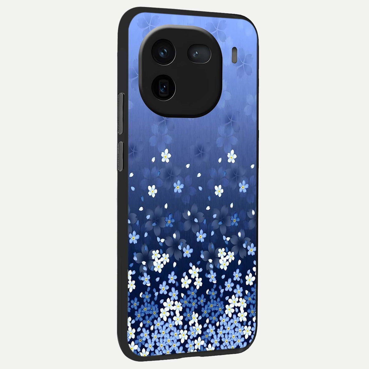 Blue Starry back cover For iQOO 12 5G slim fit glass case with vibrant aesthetic design
