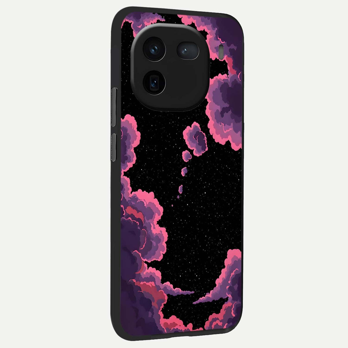 Cosmic Cloud Journey back cover For iQOO 12 5G slim fit glass case with vibrant aesthetic design