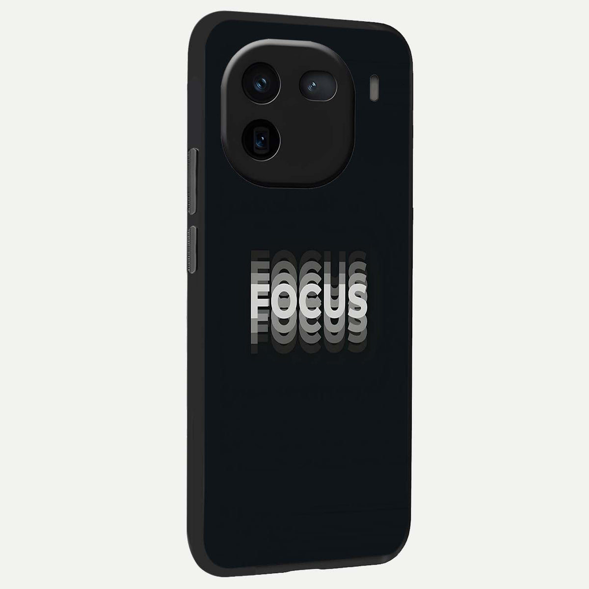 Mono Focus Vision back cover For iQOO 12 5G slim fit glass case with vibrant aesthetic design