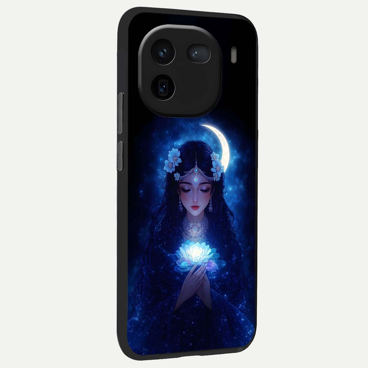 Mystic Moon Queen back cover For iQOO 12 5G slim fit glass case with vibrant aesthetic design