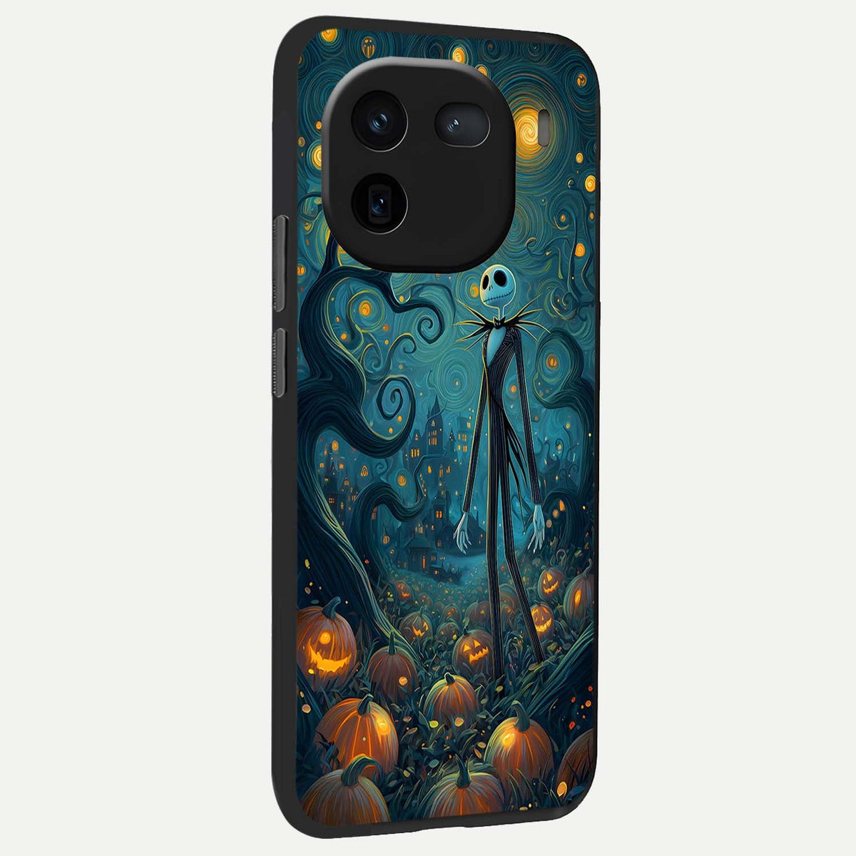 Pumpkin Moonlight Tale back cover For iQOO 12 5G slim fit glass case with vibrant aesthetic design