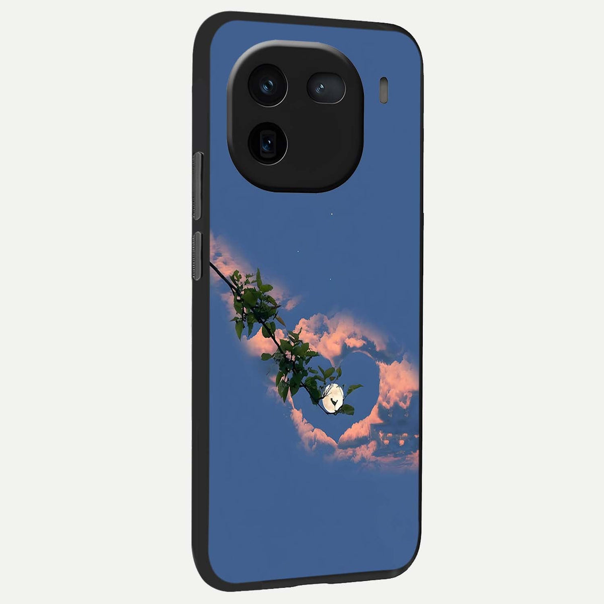 Sky Under Tree back cover For iQOO 12 5G slim fit glass case with vibrant aesthetic design