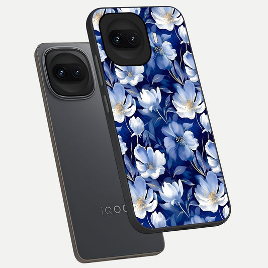 Cute Floral Patterns phone case for iQOO 15R showing premium glass back cover with detailed artwork