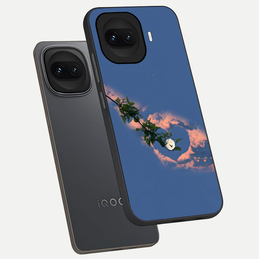Sky Under Tree phone case for iQOO 15R showing premium glass back cover with detailed artwork