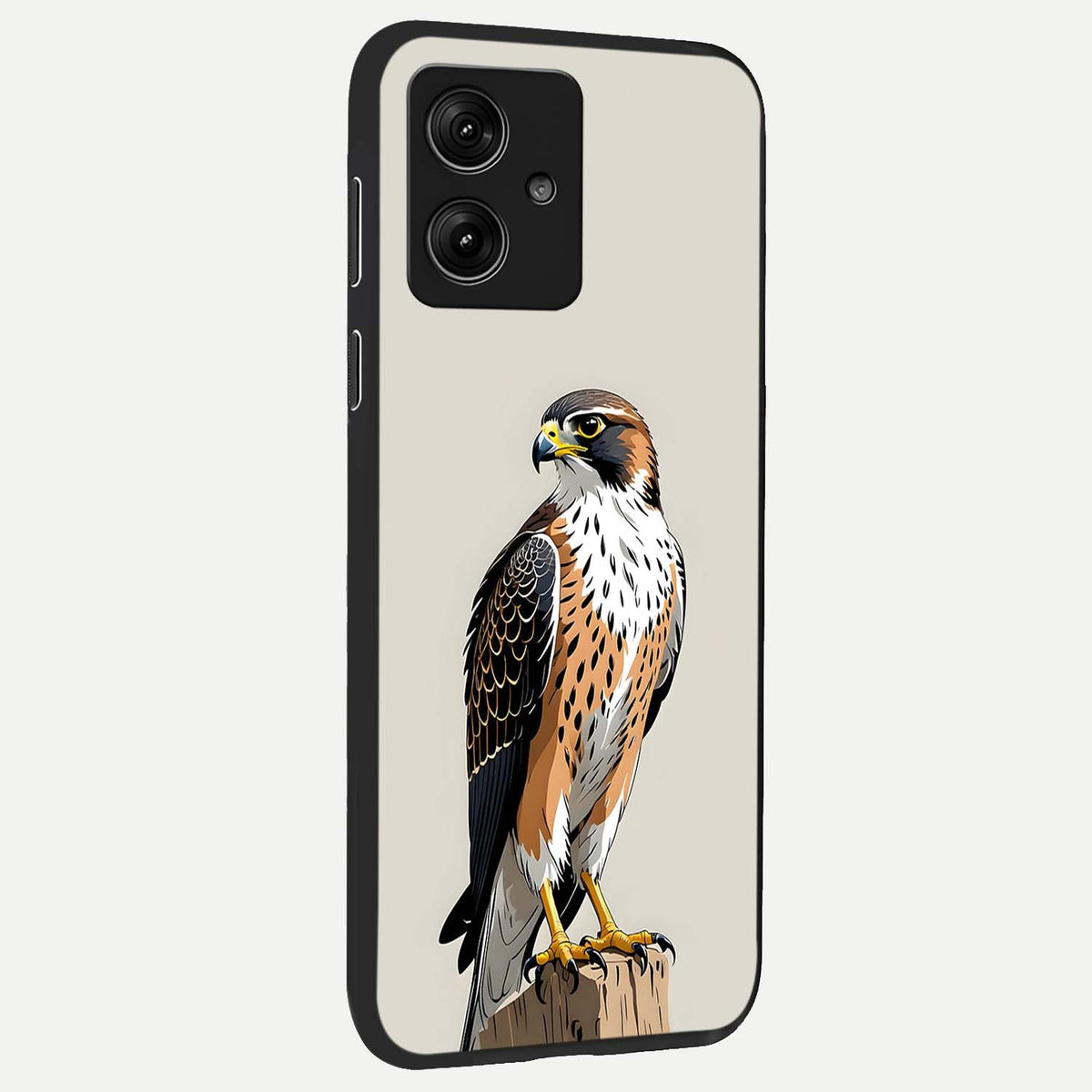 Clever Eagle back cover For Moto G54 slim fit glass case with vibrant aesthetic design