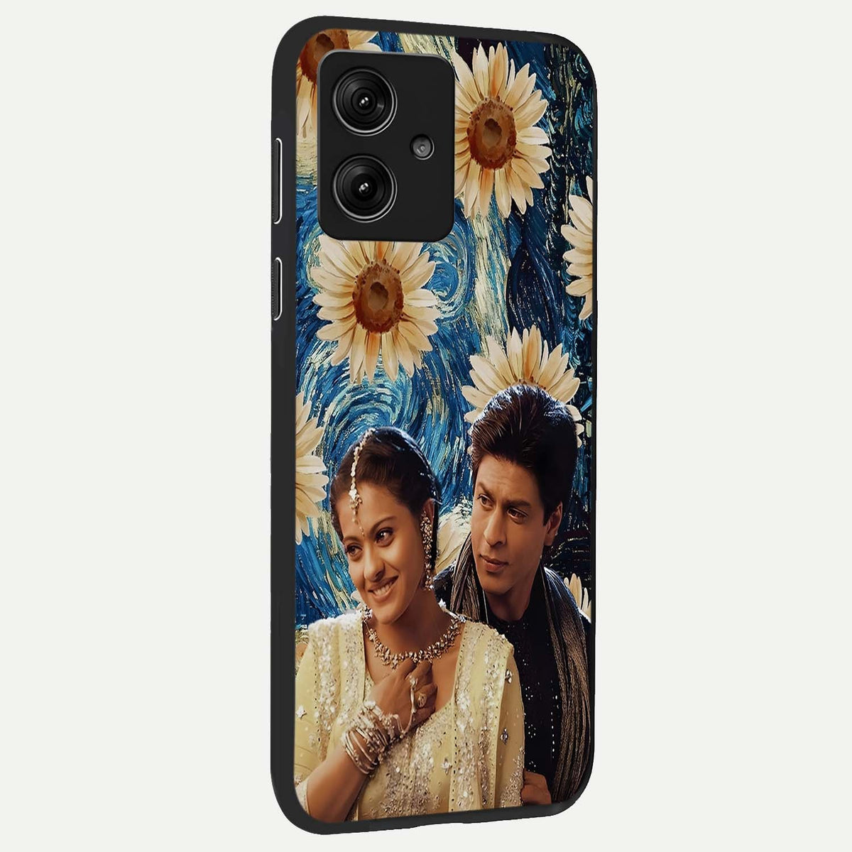 Eternal Love Story back cover For Moto G54 slim fit glass case with vibrant aesthetic design