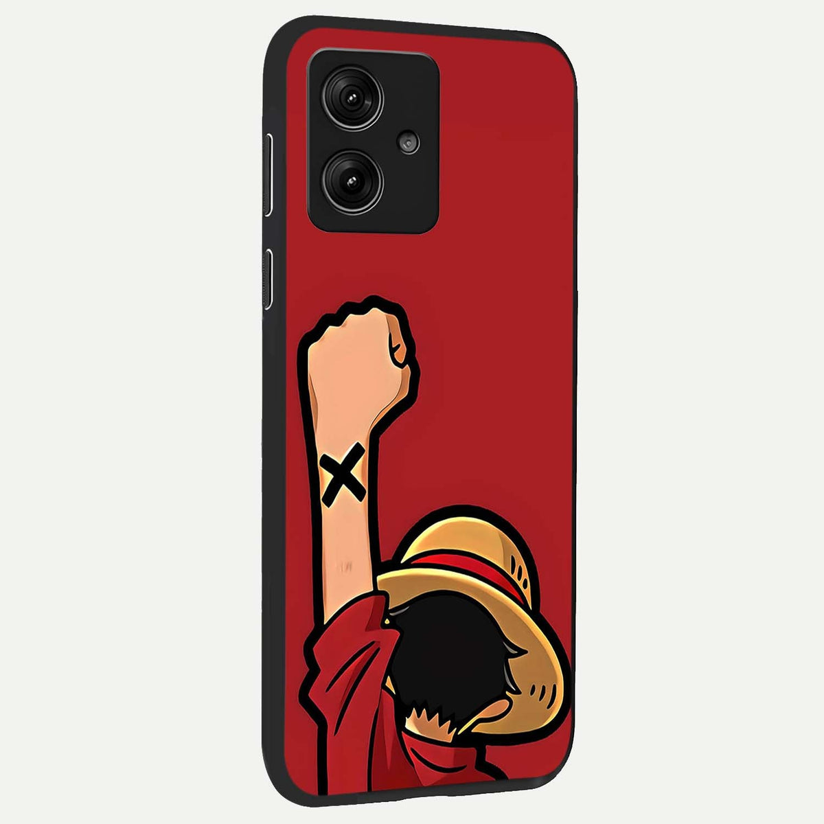 Luffy X Spirit back cover For Moto G54 slim fit glass case with vibrant aesthetic design