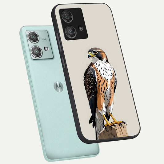 Clever Eagle phone case For Moto Edge 40 Neo showing premium glass back cover with detailed artwork