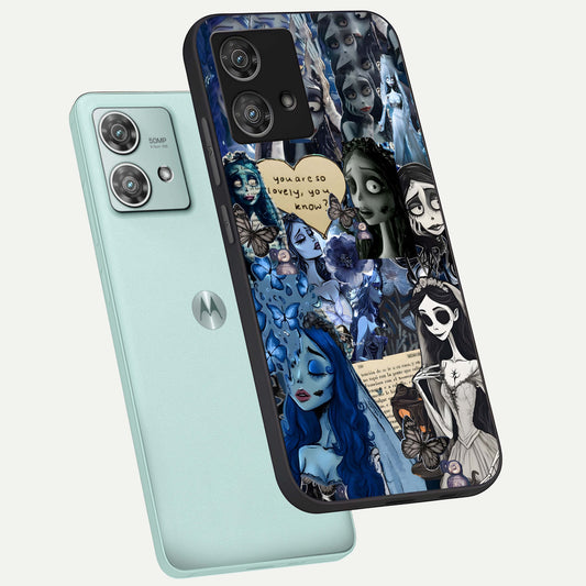 Corpse Bride Posters phone case For Moto Edge 40 Neo showing premium glass back cover with detailed artwork