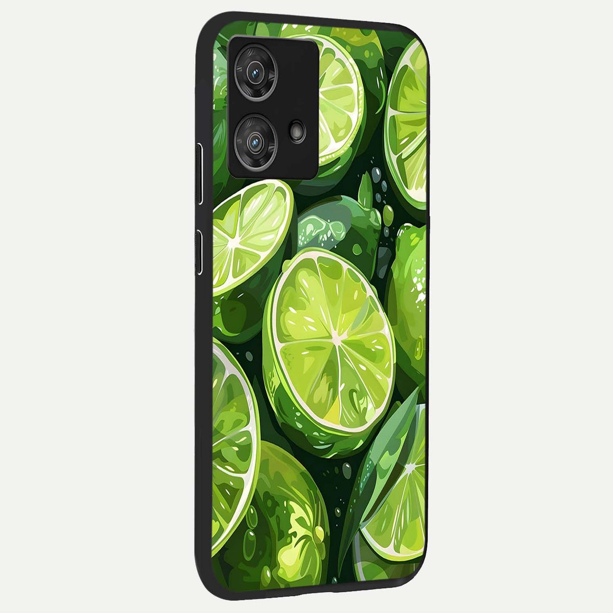 Green Kawasaki back cover For Moto Edge 40 Neo slim fit glass case with vibrant aesthetic design