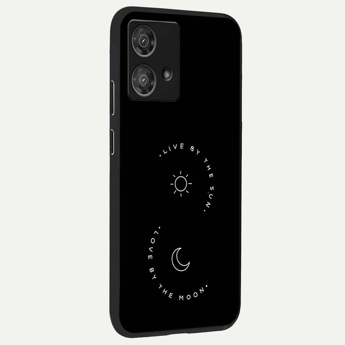Sunflower Cat Art back cover For Moto Edge 40 Neo slim fit glass case with vibrant aesthetic design