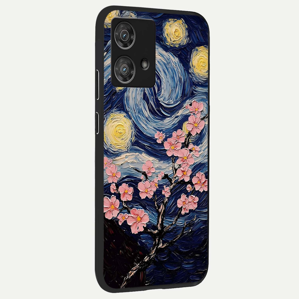 Van Gogh Scenery back cover For Moto Edge 40 Neo slim fit glass case with vibrant aesthetic design
