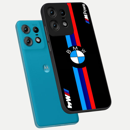 Turbo BMW Beast phone case For Moto Edge50 Pro showing premium glass back cover with detailed artwork