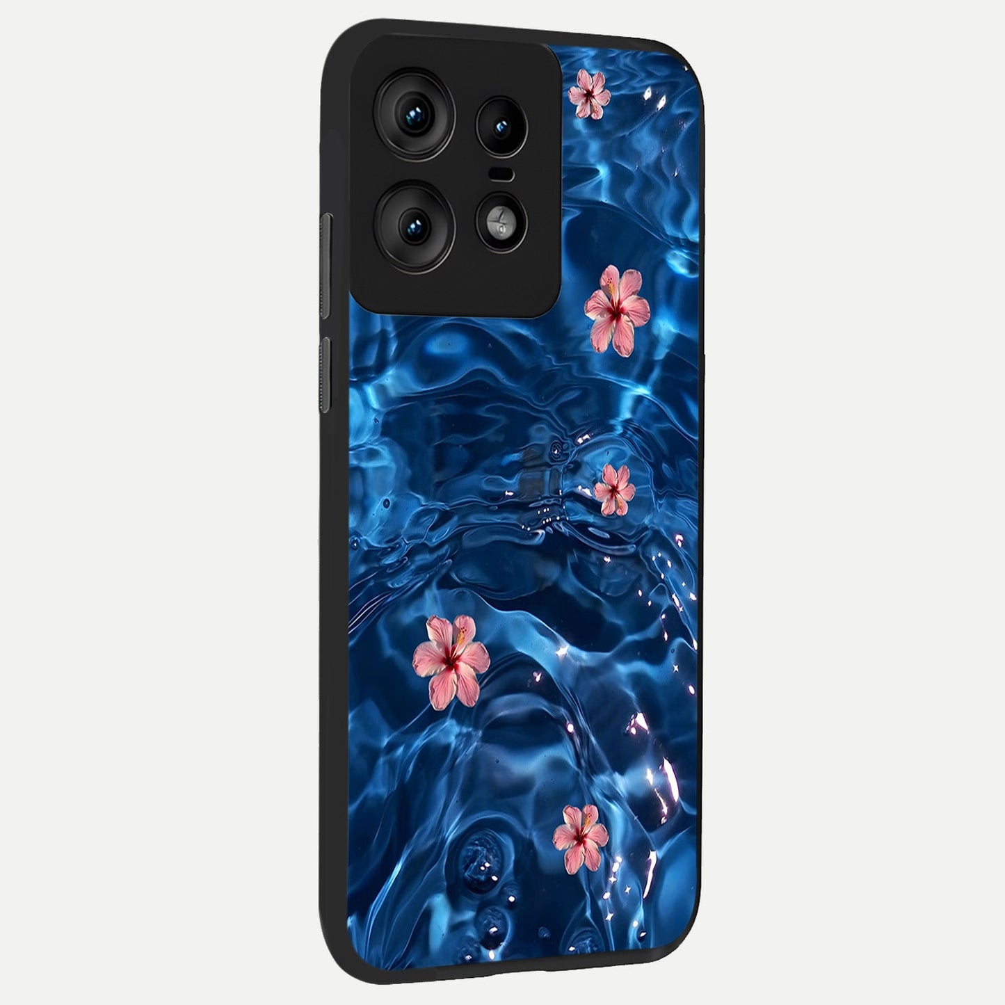 Bloom Thread Art back cover For Moto Edge50 Pro slim fit glass case with vibrant aesthetic design