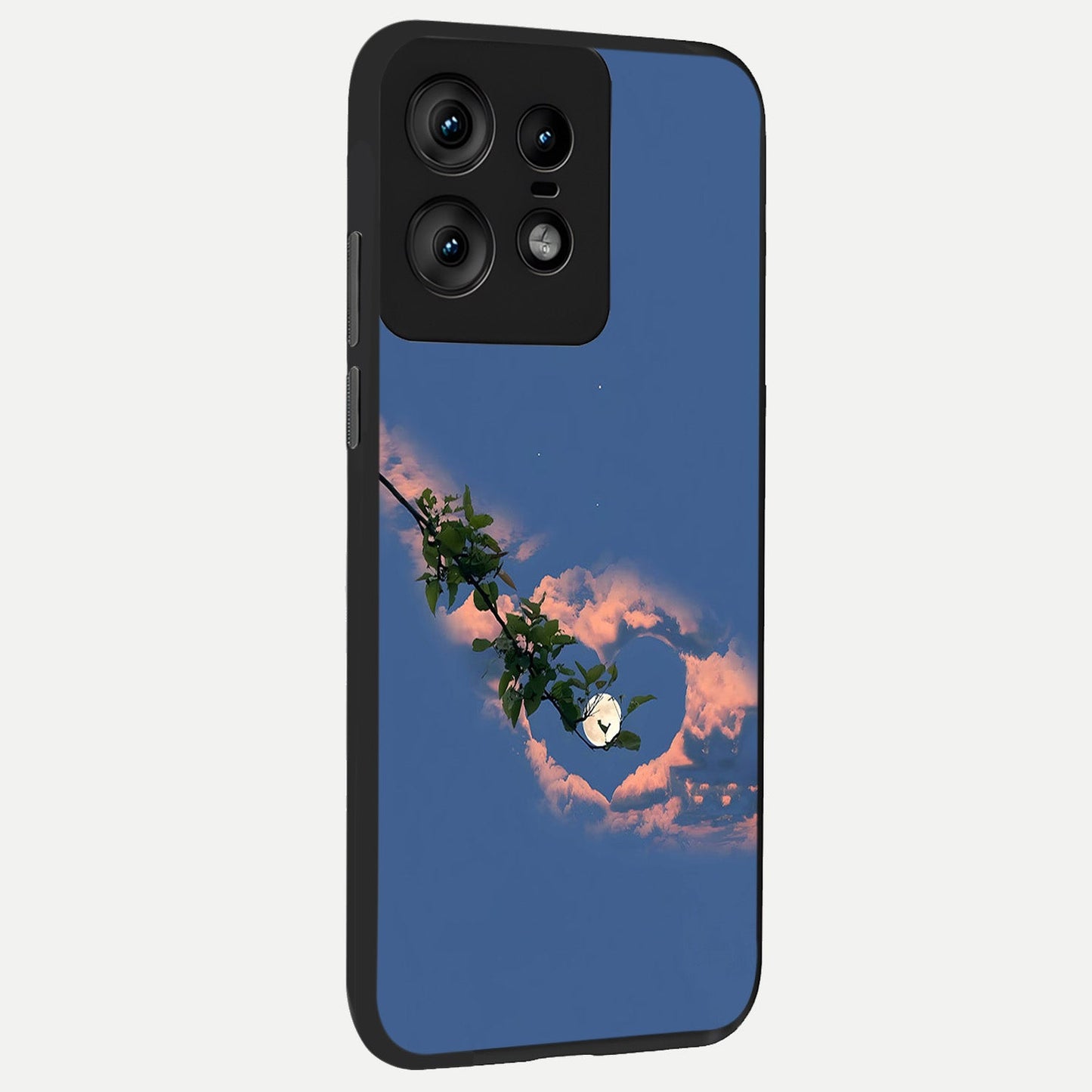 Sky Under Tree back cover For Moto Edge50 Pro slim fit glass case with vibrant aesthetic design
