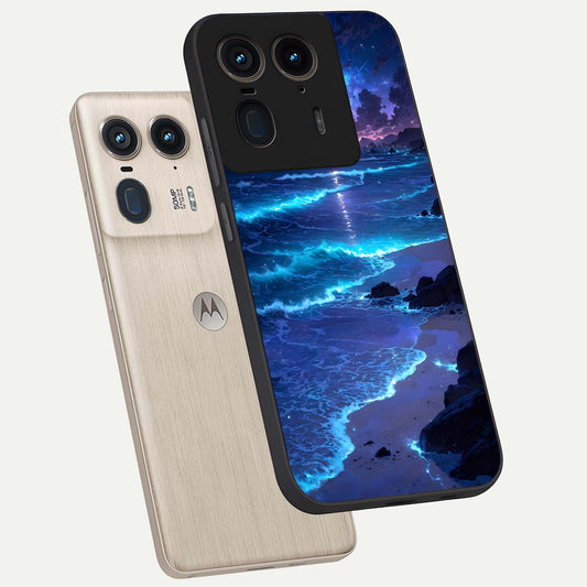 Classic Damn Look phone case For Moto Edge 50 Ultra showing premium glass back cover with detailed artwork