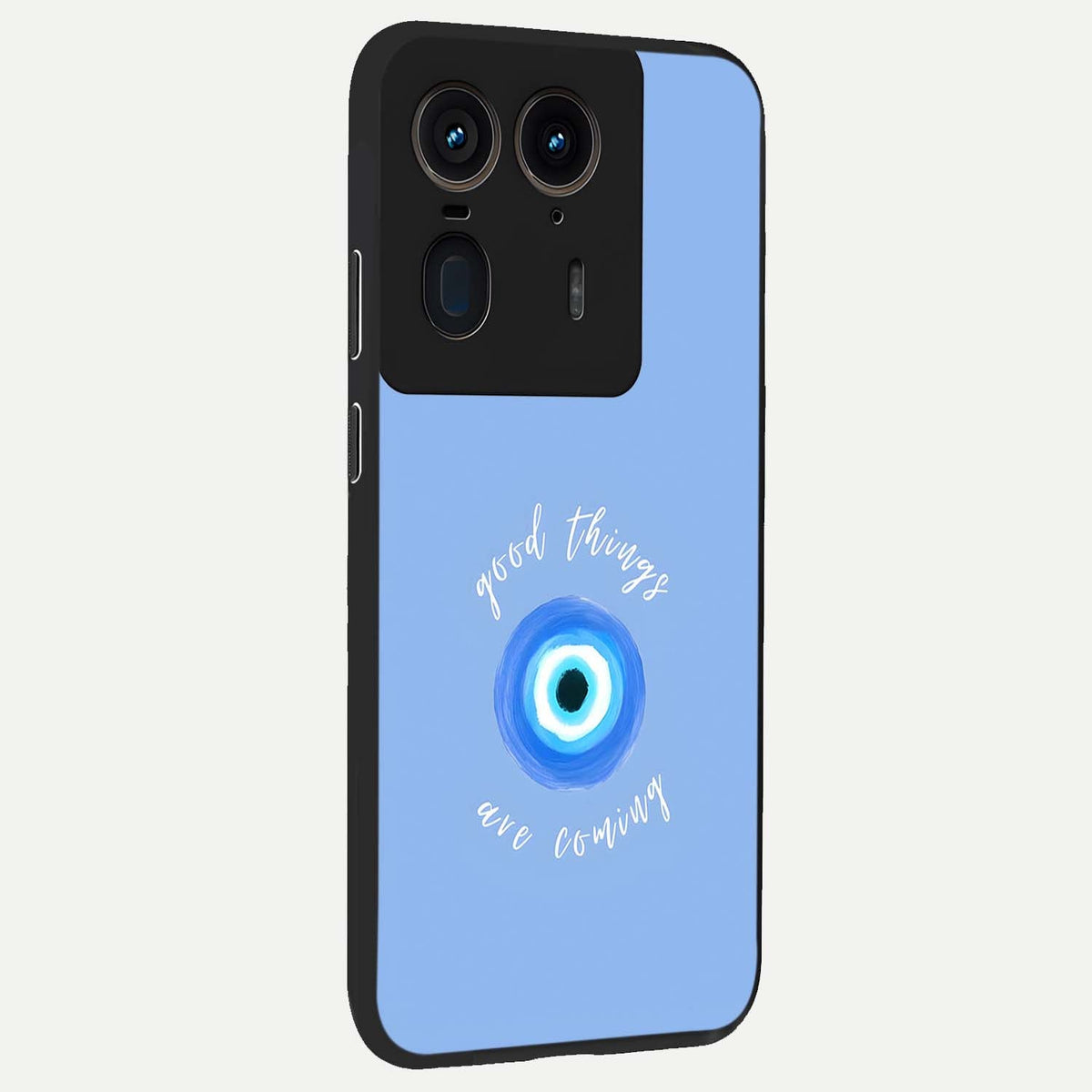 Bright Future Ahead back cover For Moto Edge 50 Ultra slim fit glass case with vibrant aesthetic design