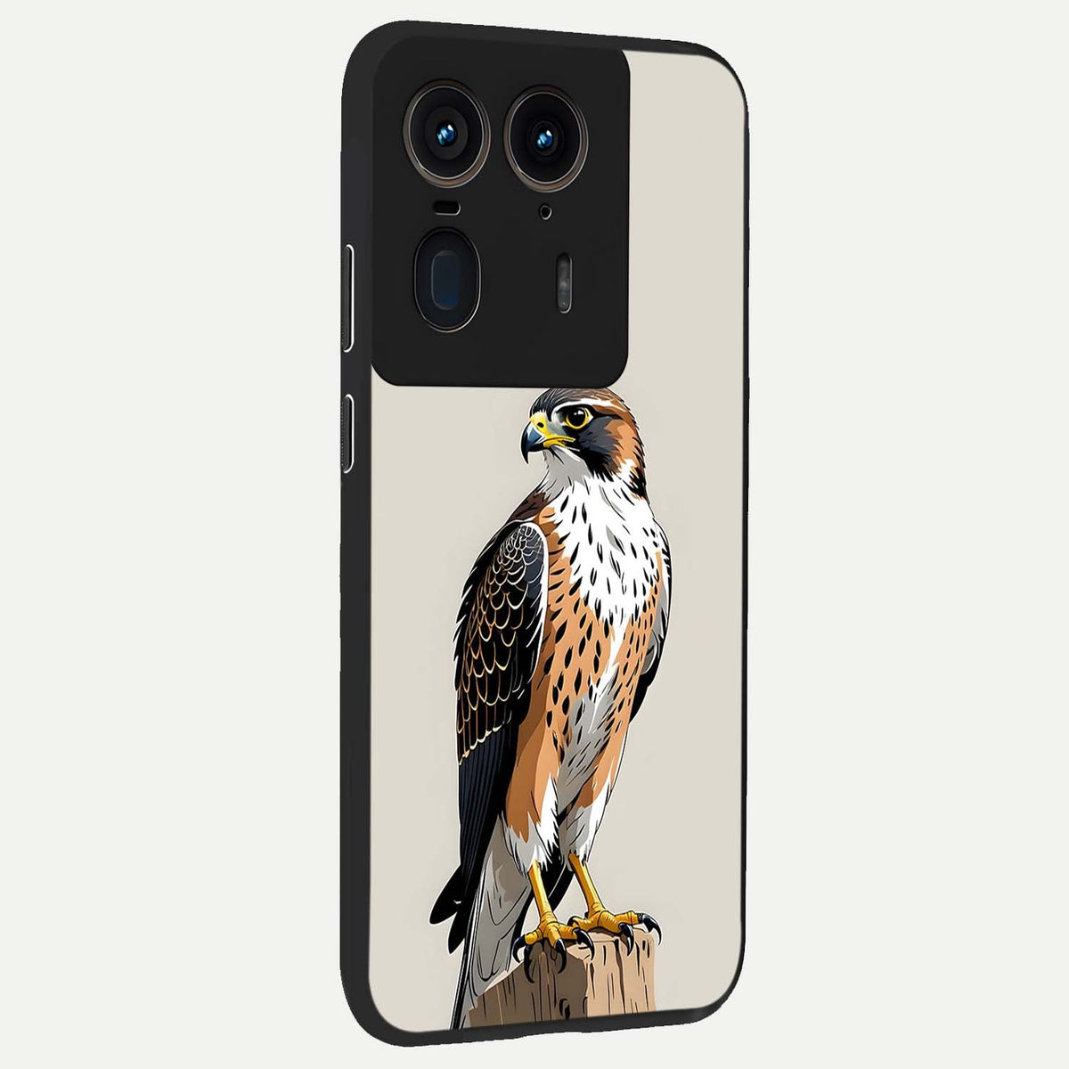 Clever Eagle back cover For Moto Edge 50 Ultra slim fit glass case with vibrant aesthetic design
