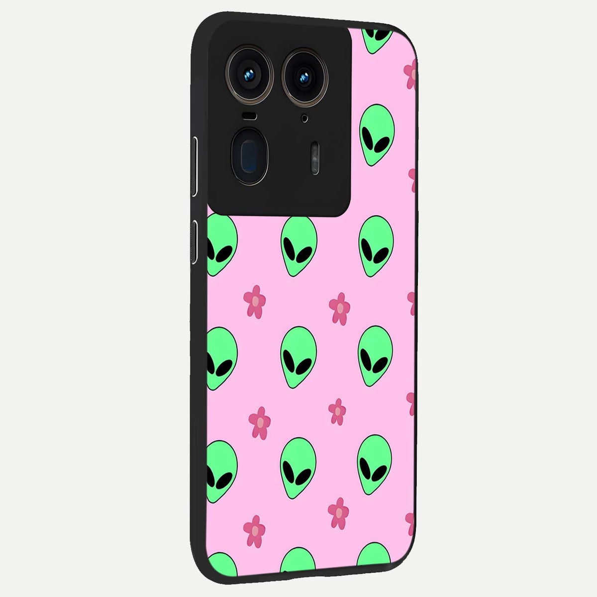Cosmic Cute Crush back cover For Moto Edge 50 Ultra slim fit glass case with vibrant aesthetic design
