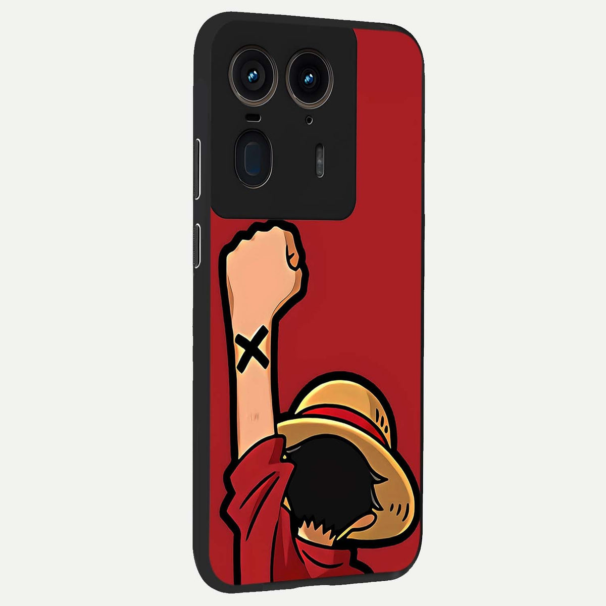 Luffy X Spirit back cover For Moto Edge 50 Ultra slim fit glass case with vibrant aesthetic design