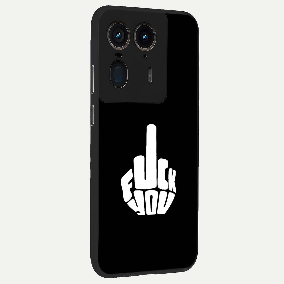 Rebel Mode On back cover For Moto Edge 50 Ultra slim fit glass case with vibrant aesthetic design