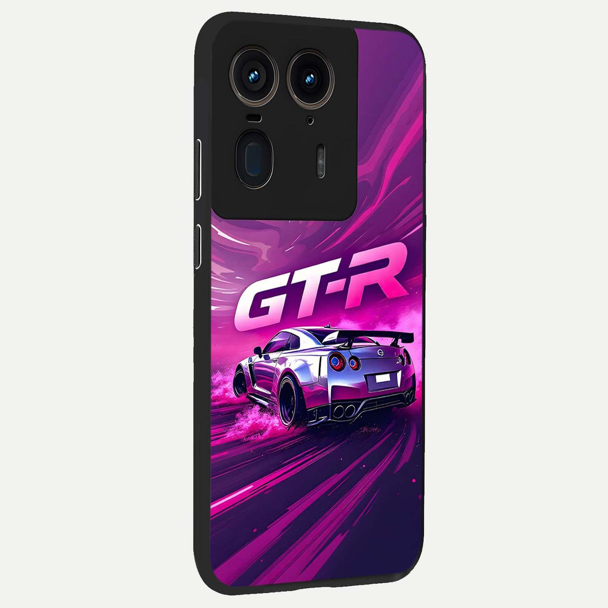 Speed Drift Legend back cover For Moto Edge 50 Ultra slim fit glass case with vibrant aesthetic design