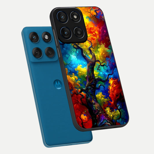 Colorful Soda Bottles phone case For Moto Edge 60 showing premium glass back cover with detailed artwork