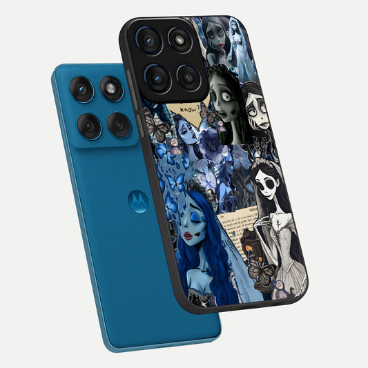 Corpse Bride Posters phone case For Moto Edge 60 showing premium glass back cover with detailed artwork
