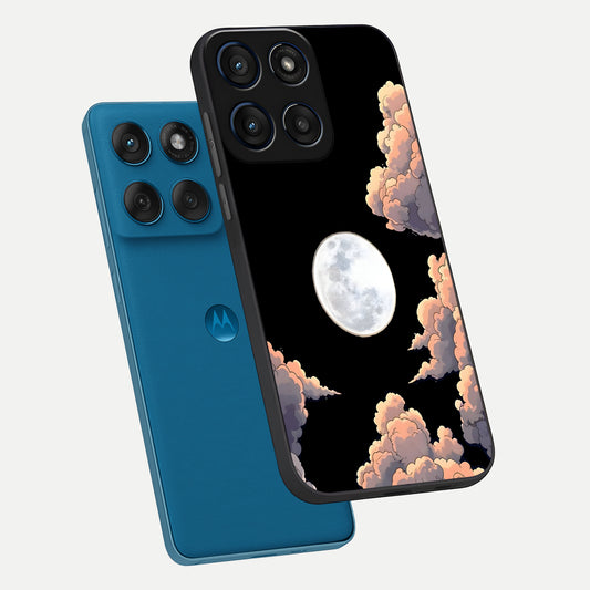 Shade Cloud Moon phone case For Moto Edge 60 showing premium glass back cover with detailed artwork
