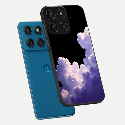 Starlit Night Whispers phone case For Moto Edge 60 showing premium glass back cover with detailed artwork