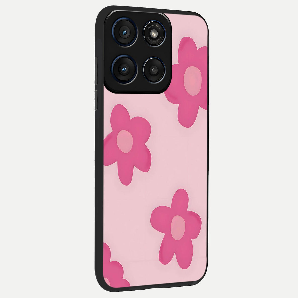 Candy Bloom Dreams back cover For Moto Edge 60 slim fit glass case with vibrant aesthetic design