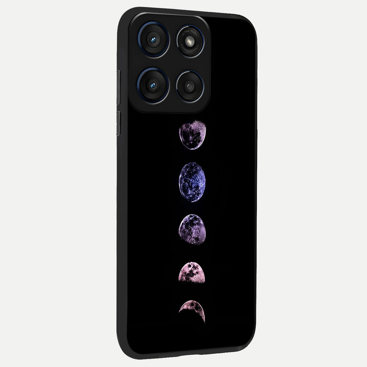 Crimson All Planets back cover For Moto Edge 60 slim fit glass case with vibrant aesthetic design