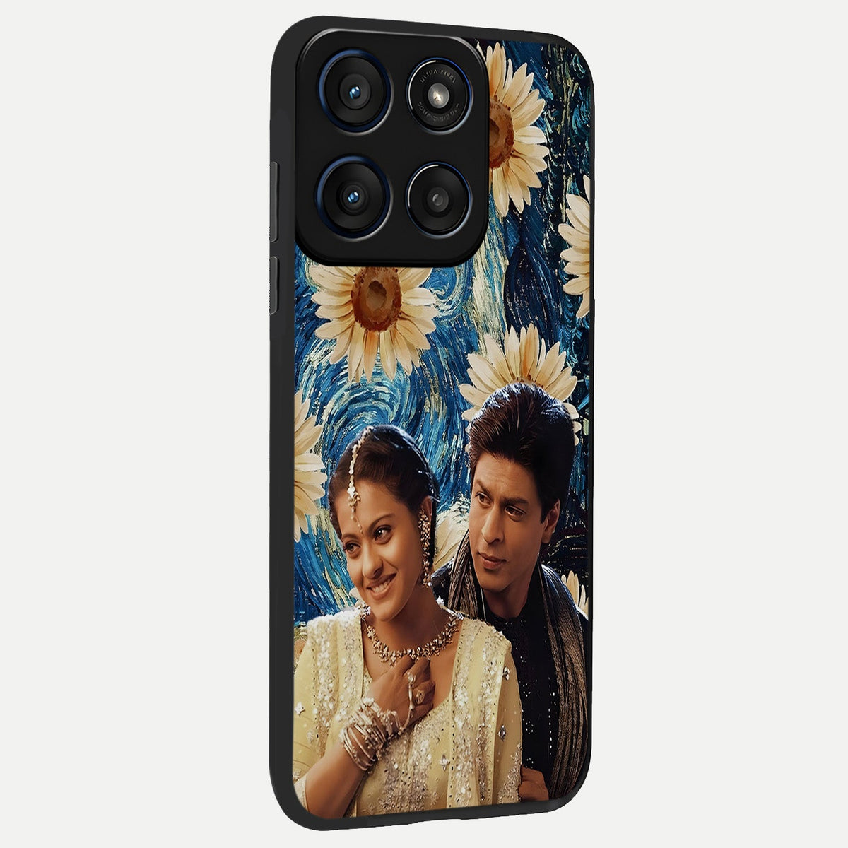 Eternal Love Story back cover For Moto Edge 60 slim fit glass case with vibrant aesthetic design