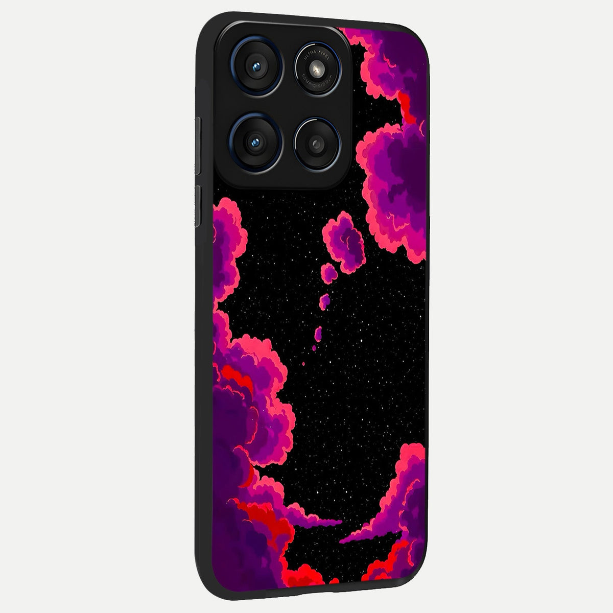Galaxy Dream Frame back cover For Moto Edge 60 slim fit glass case with vibrant aesthetic design