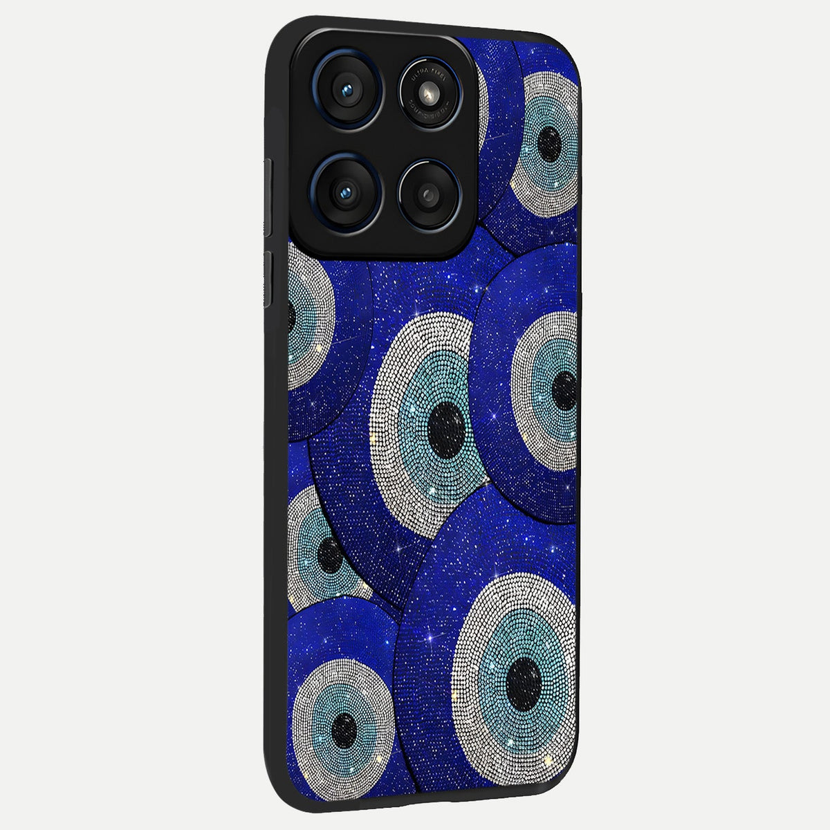 Galaxy Eye Flow back cover For Moto Edge 60 slim fit glass case with vibrant aesthetic design