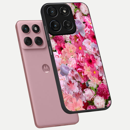 Bloom Crush Fantasy phone case For Moto Edge 60 Fusion showing premium glass back cover with detailed artwork