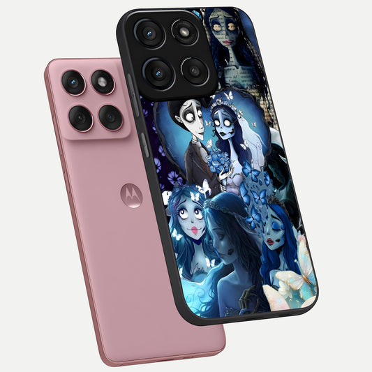 Butterfly Ghost Soul phone case For Moto Edge 60 Fusion showing premium glass back cover with detailed artwork