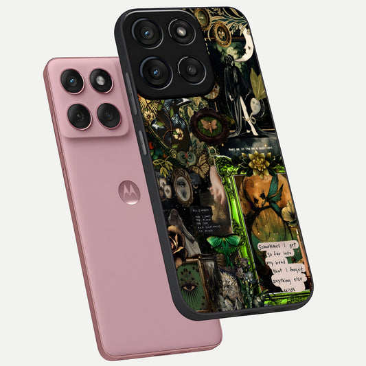 Mystic Woods Secret phone case For Moto Edge 60 Fusion showing premium glass back cover with detailed artwork